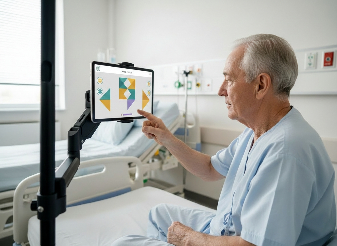 Patient engaged in cognitive activity on ABT